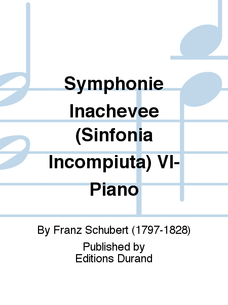 Symphonie Inachevee (Sinfonia Incompiuta) Vl-Piano