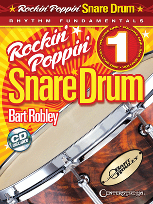 Book cover for Rockin' Poppin' Snare Drum, Vol. 1