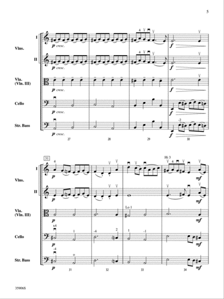 Two Baroque Dances: Score String Orchestra scores gallery preview page 5