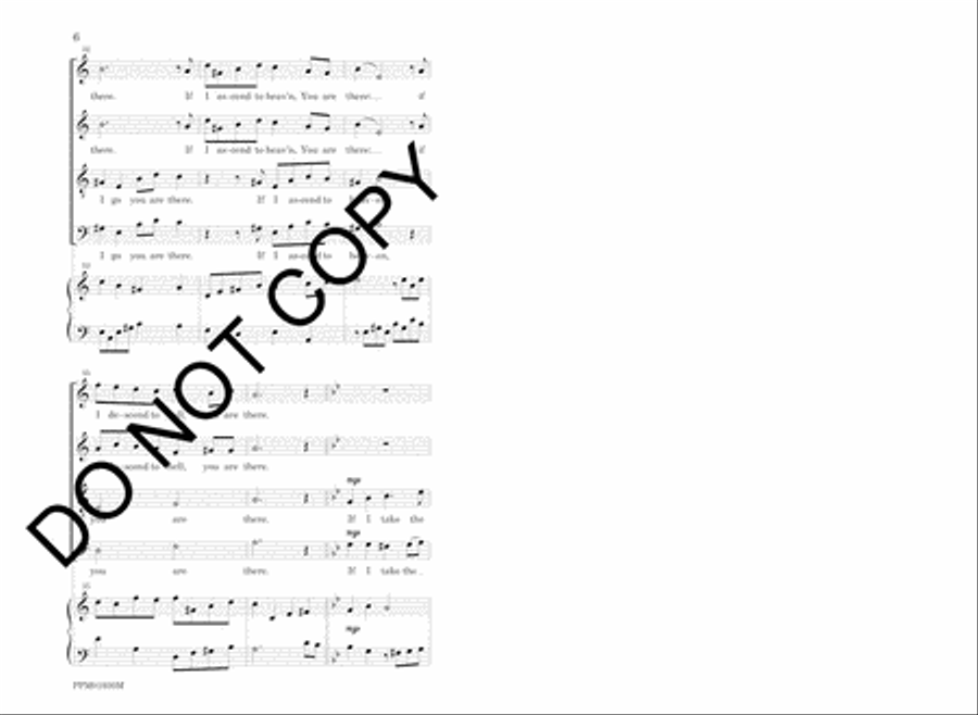 Where Can I Go From Your Spirit? 4-Part scores gallery preview page 9
