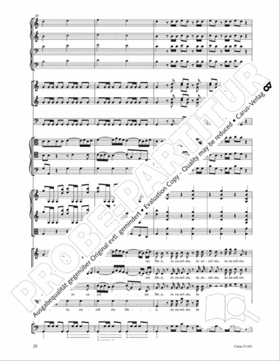 C Minor Mass, K. 427 (Missa in c KV 427) 4-Part scores gallery preview page 44