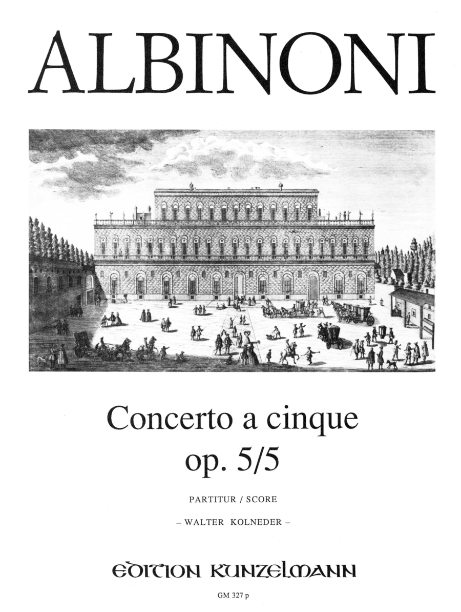 Concerto a cinque Op. 5/5 Violin scores gallery preview page 1