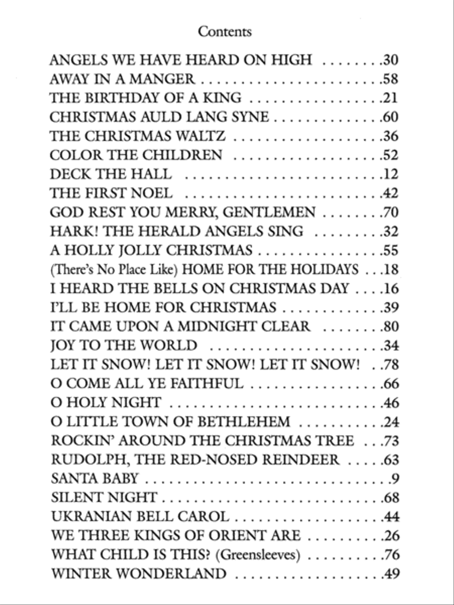 The Best in Christmas Music Complete Piano Solo scores gallery preview page 2