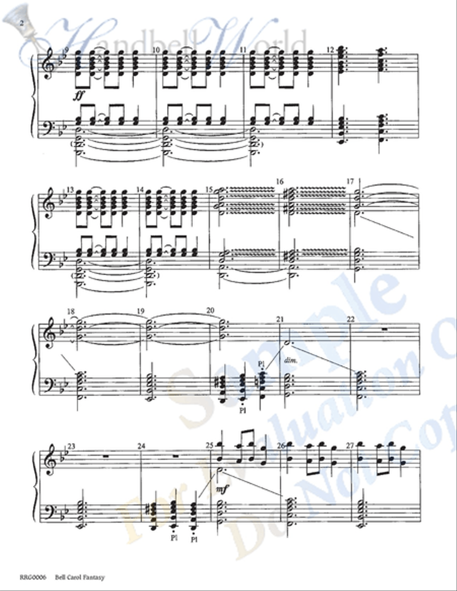Bell Carol Fantasy Bell Carol Fantasy 5-Octaves scores gallery preview page 2