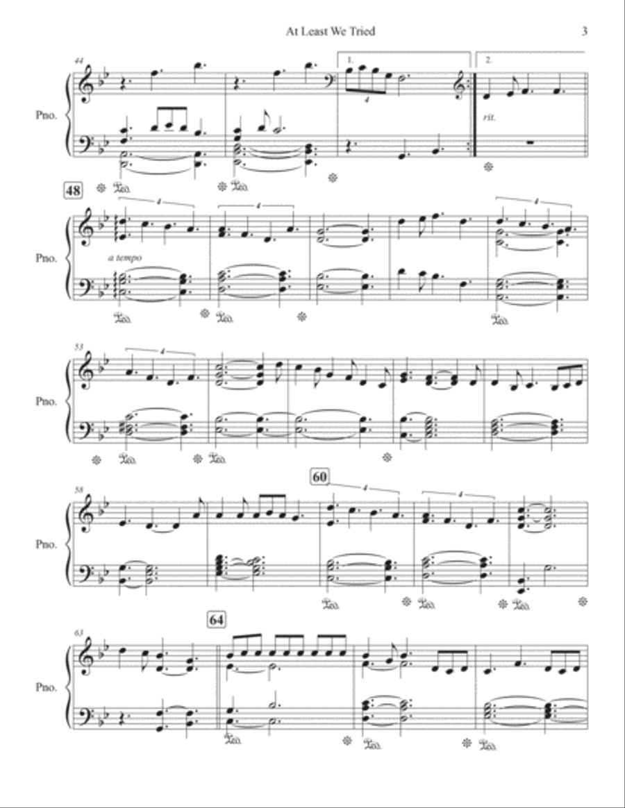 At Least We Tried Piano Solo scores gallery preview page 3