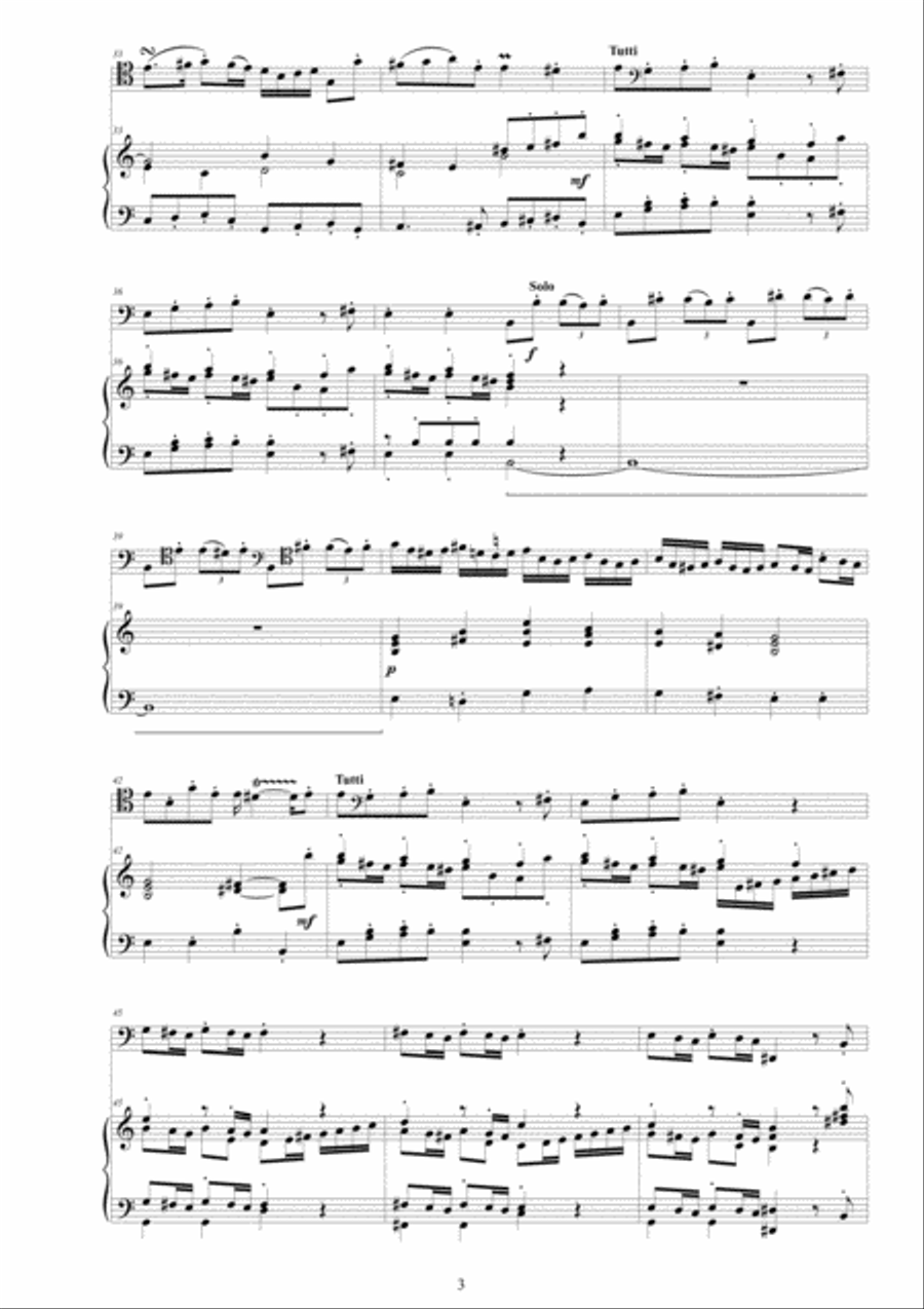 Vivaldi - Cello Concerto No.3 in C major RV 400 for Cello and Piano Vivaldi - Cello Concerto No.3 in C major RV 400 for Cello and Piano Piano scores gallery preview page 3