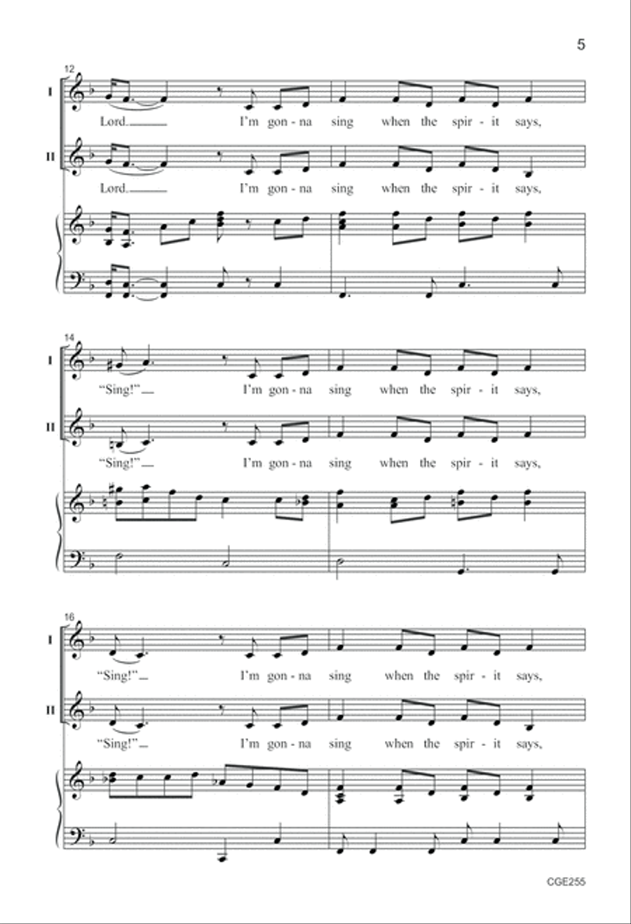The Spirit Says Sing! image number null