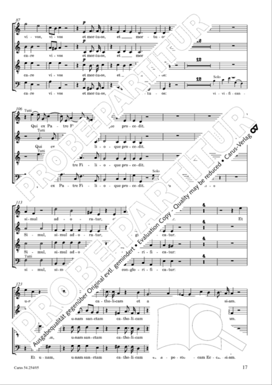 Missa Sancti Hieronymi 4-Part scores gallery preview page 18