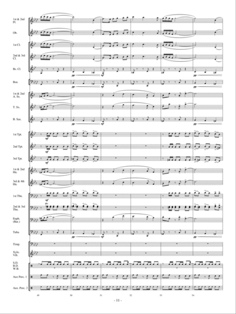 Costa del Sol Concert Band scores gallery preview page 10