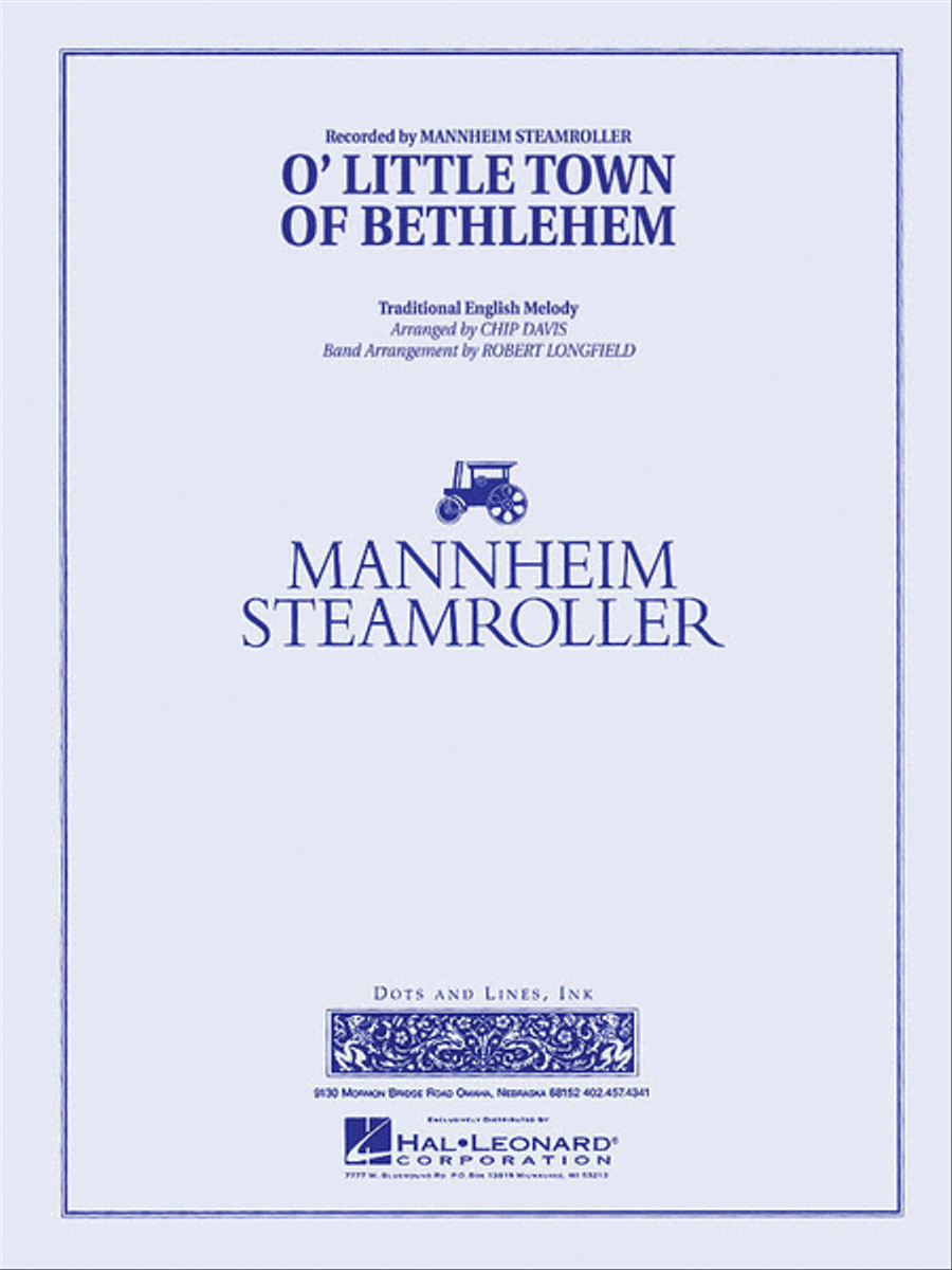 O Little Town of Bethlehem Concert Band scores gallery preview page 1