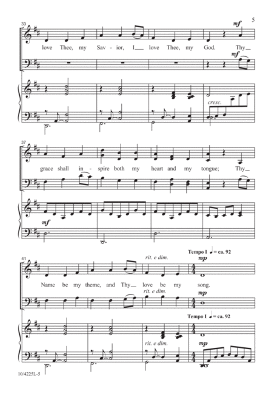 More Love to Thee 4-Part scores gallery preview page 6