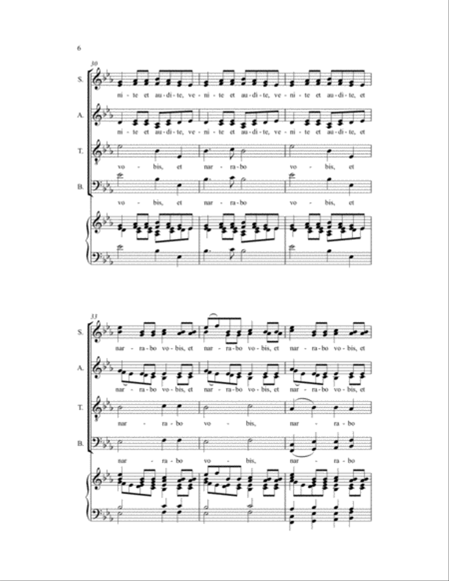 Jubilate Deo SSAATTBB scores gallery preview page 5