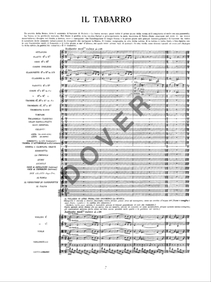 Il Trittico in Full Score -- Il Tabarro / Suor Angelica / Gianni Schicchi Voice scores gallery preview page 3