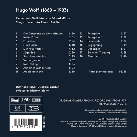 Hugo Wolf: Morike Lieder