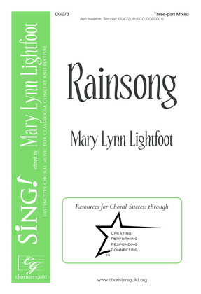 Book cover for Rainsong (Three-part Mixed)
