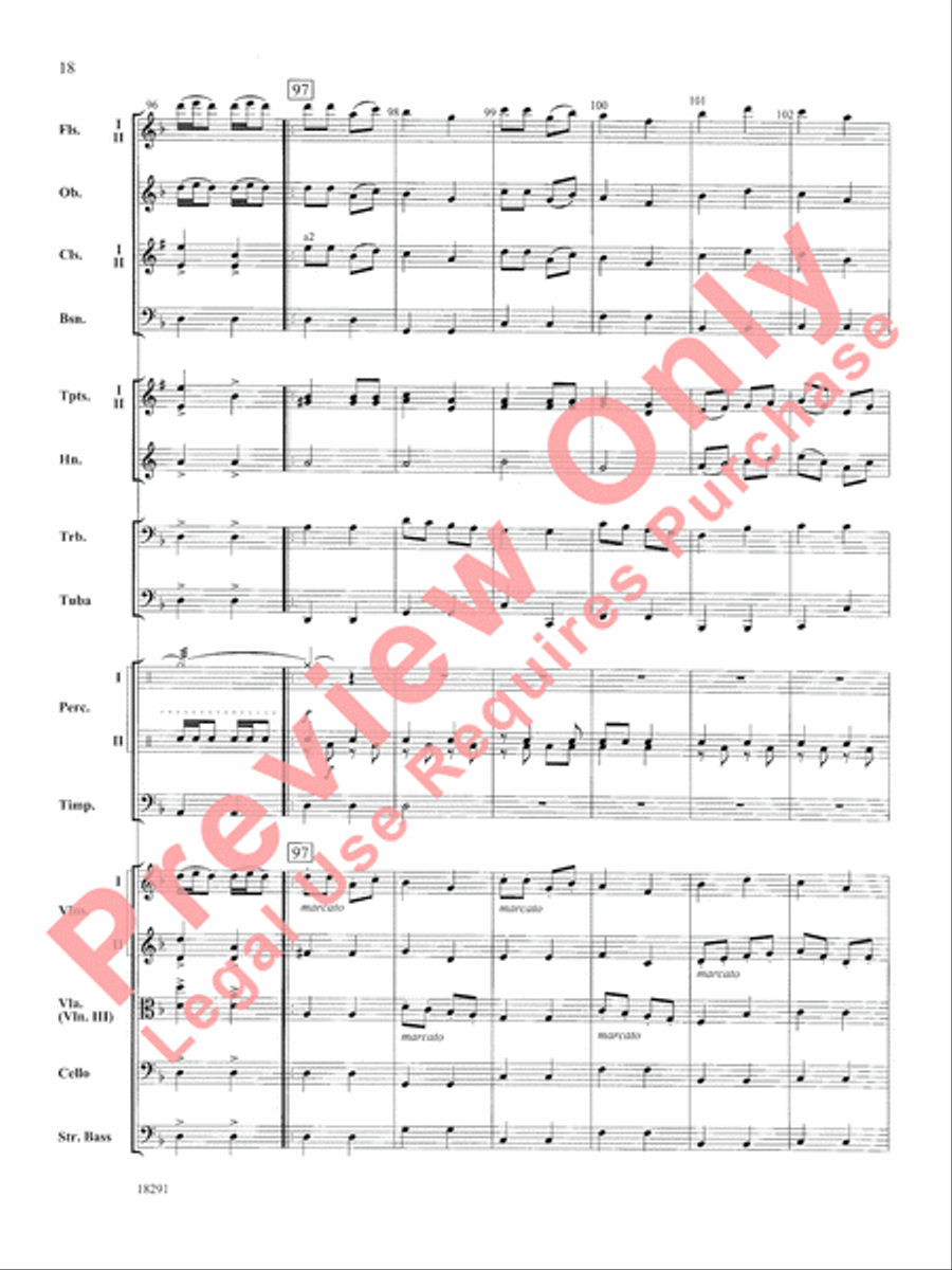 Hungarian Air and Dance Full Orchestra scores gallery preview page 19