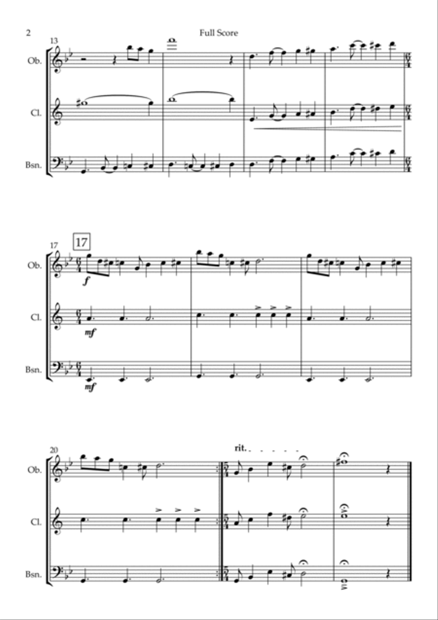 The Incredibles (main Theme) Woodwind Trio scores gallery preview page 2