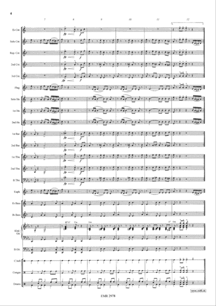 Rondo Alla Cubana Rondo Alla Cubana Brass Band scores gallery preview page 5