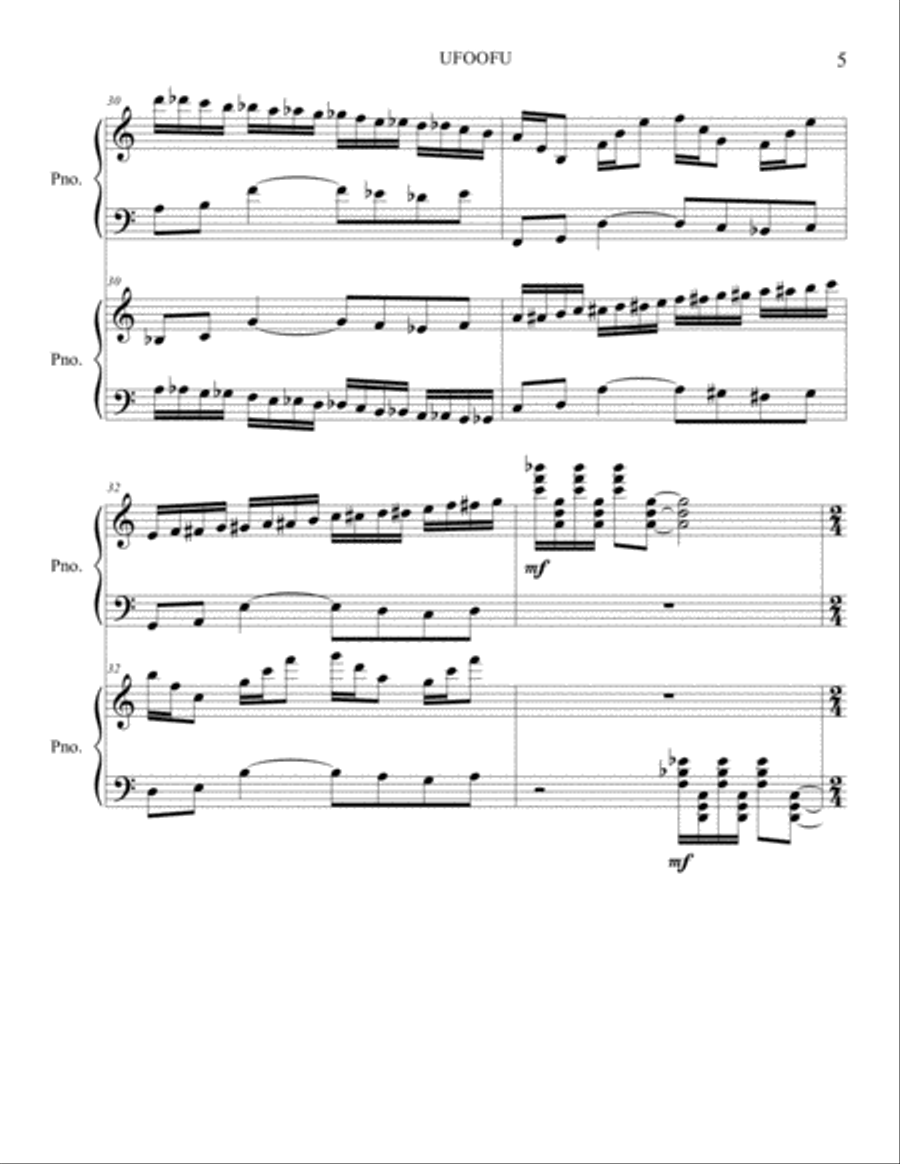 UFOFOFU Piano scores gallery preview page 5
