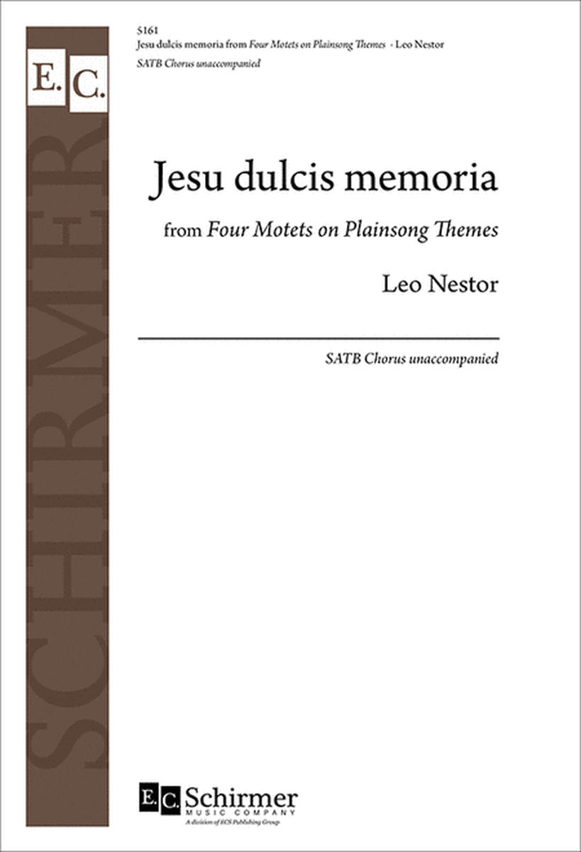 Four Motets on Plainsong Themes: 3. Jesu dulcis memoria image number null
