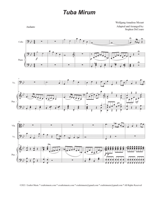 Tuba Mirum (String Quartet and Piano)