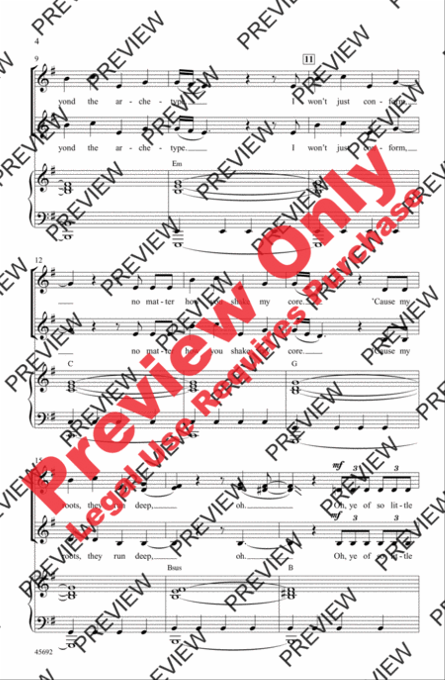 Rise Rise Women's Choir scores gallery preview page 3