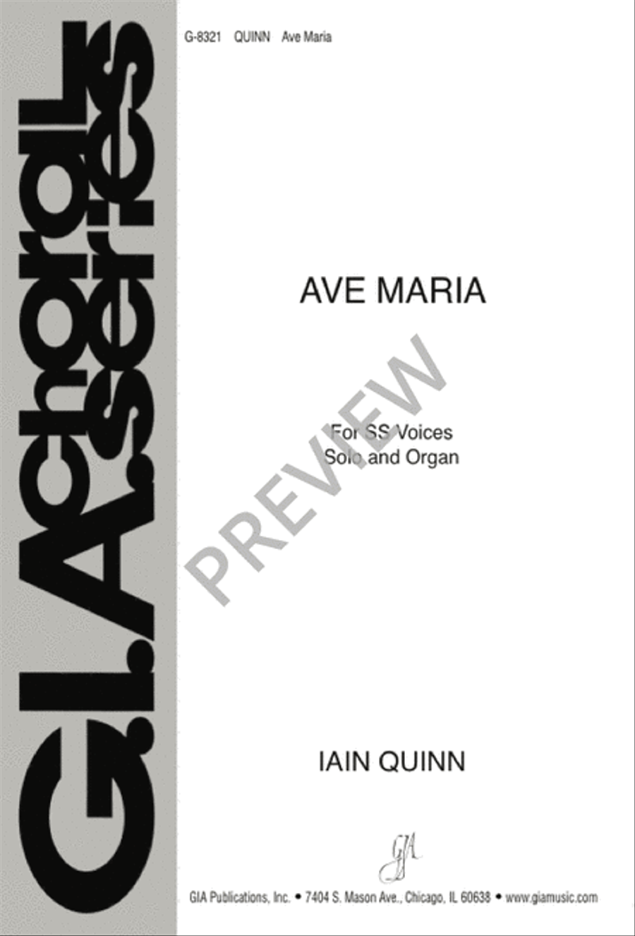 Ave Maria Choir scores gallery preview page 1
