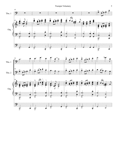 Trumpet Voluntary (Trombone Duet - Organ Accompaniment) image number null