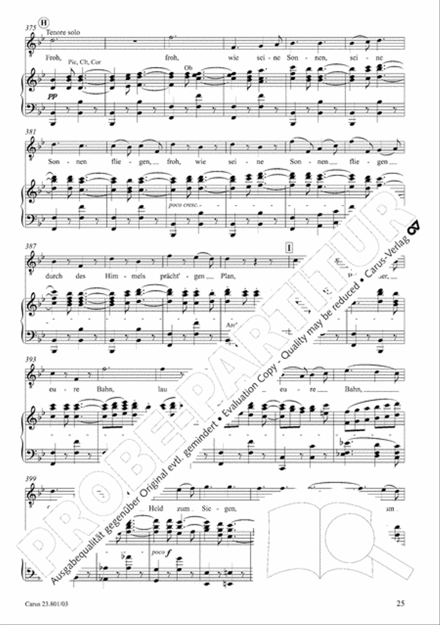 Symphony No. 9, Op. 125 - Finale (Choral Symphony) 4-Part scores gallery preview page 26