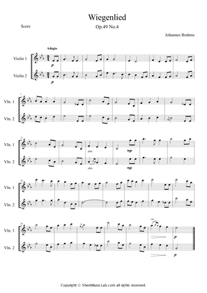 Wiegenlied Op.49, No.4 Lullaby