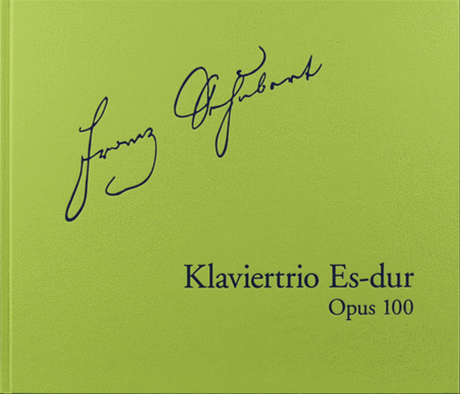 Piano Trio in E-Flat Major, Op. 100 D929 Piano Trio scores gallery preview page 1