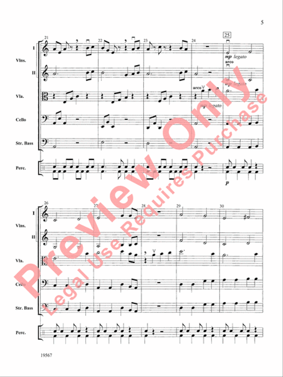 Las Mariposas Exoticas String Orchestra scores gallery preview page 6