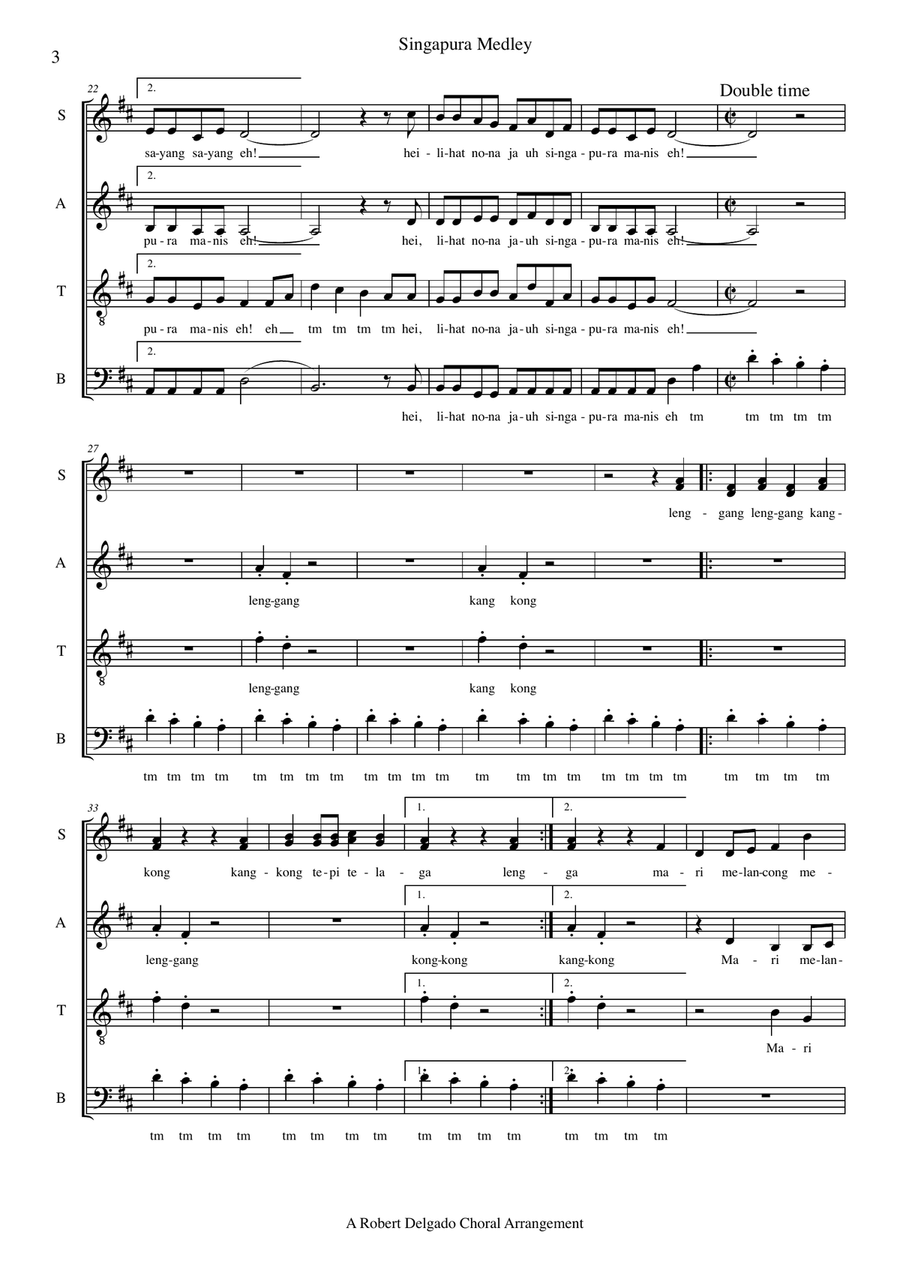 Singapura Medley Singapura Medley 4-Part scores gallery preview page 4
