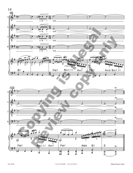 Missa Populi (Choral Score)