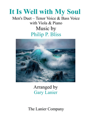 Book cover for IT IS WELL WITH MY SOUL (Men's Duet - Tenor Voice, Bass Voice) with Viola & Piano