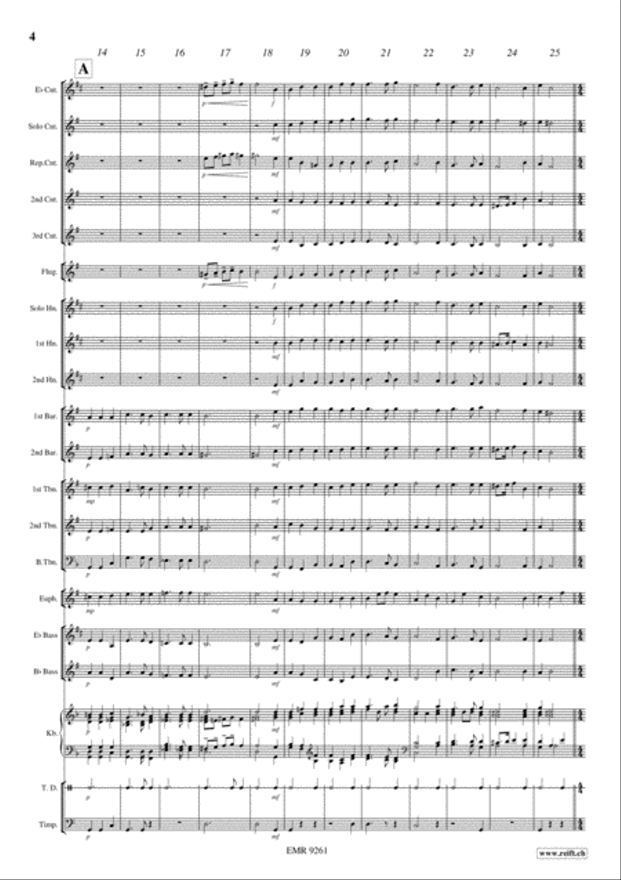 Cantate Domino Cantate Domino Brass Band scores gallery preview page 5
