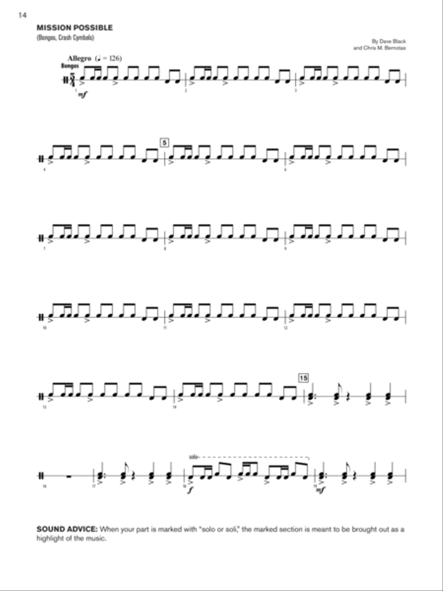 Sound Percussion Ensembles Percussion Ensemble scores gallery preview page 4