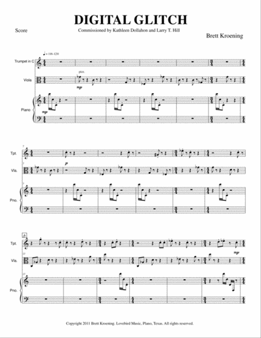 Digital Glitch Trumpet scores gallery preview page 2