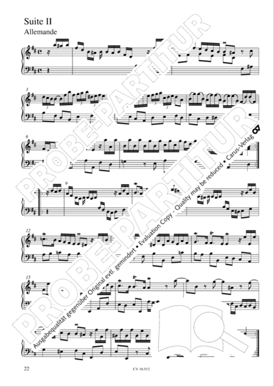 Six Suites Six Suites Harpsichord scores gallery preview page 23