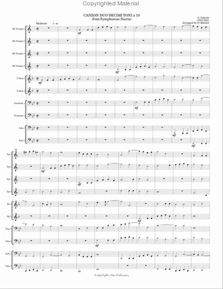 Canzon Duo Decimi Toni a 10 Score and Parts scores gallery preview page 2