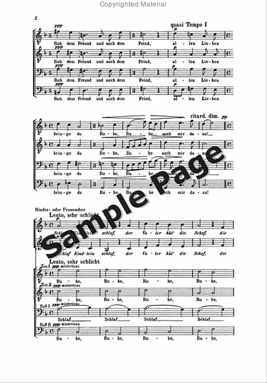 Herrmann H Abendfeier Herrmann H Abendfeier Men's Choir scores gallery preview page 3