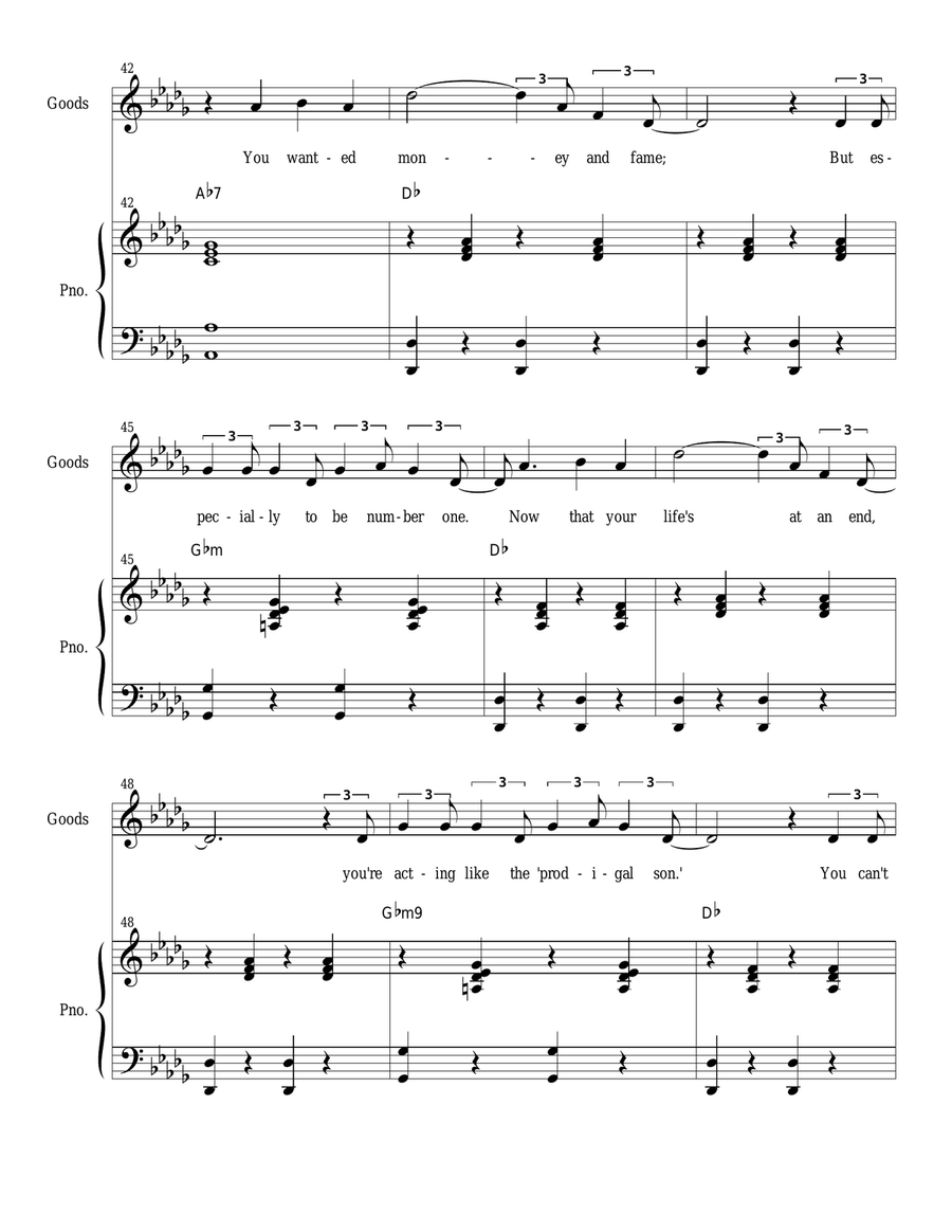 The World On A String (Vocal solo) Piano, Vocal scores gallery preview page 5