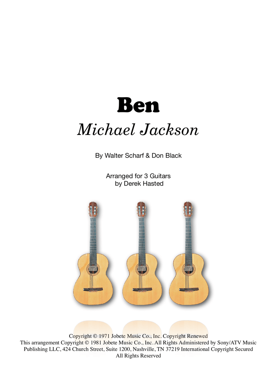 Ben Guitar Ensemble scores gallery preview page 1