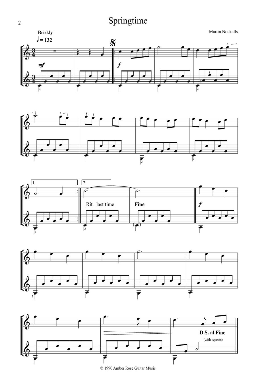 Easy Peasy Guitar Duets Easy Guitar scores gallery preview page 2