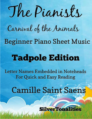 Book cover for Pianists Carnival of the Animals Beginner Piano Sheet Music 2nd Edition