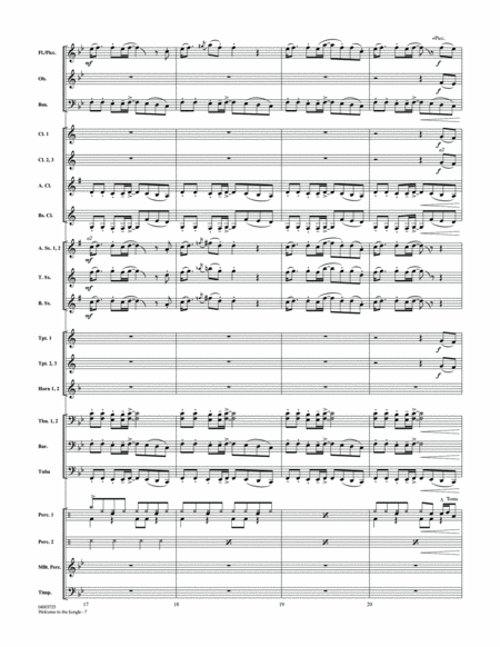 Welcome to the Jungle - Conductor Score (Full Score)