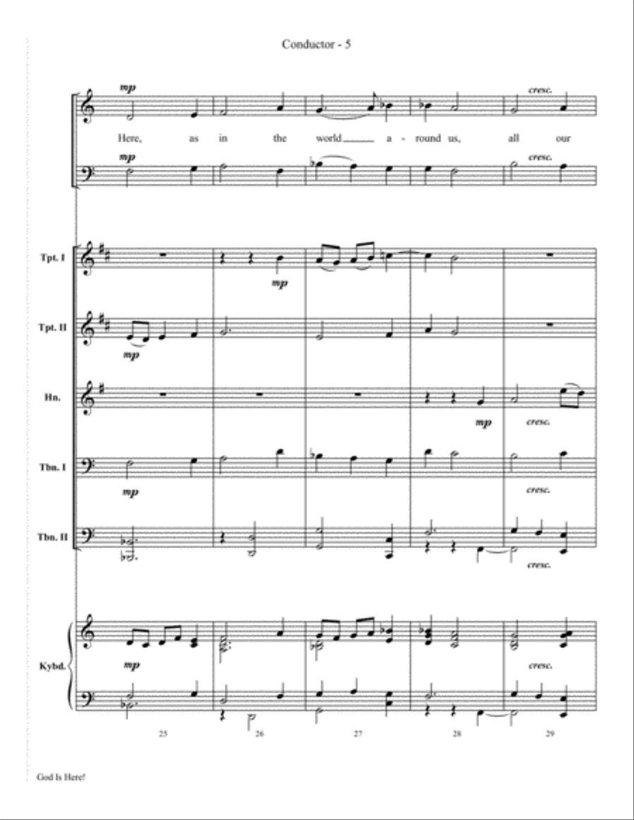 God Is Here 4-Part scores gallery preview page 7