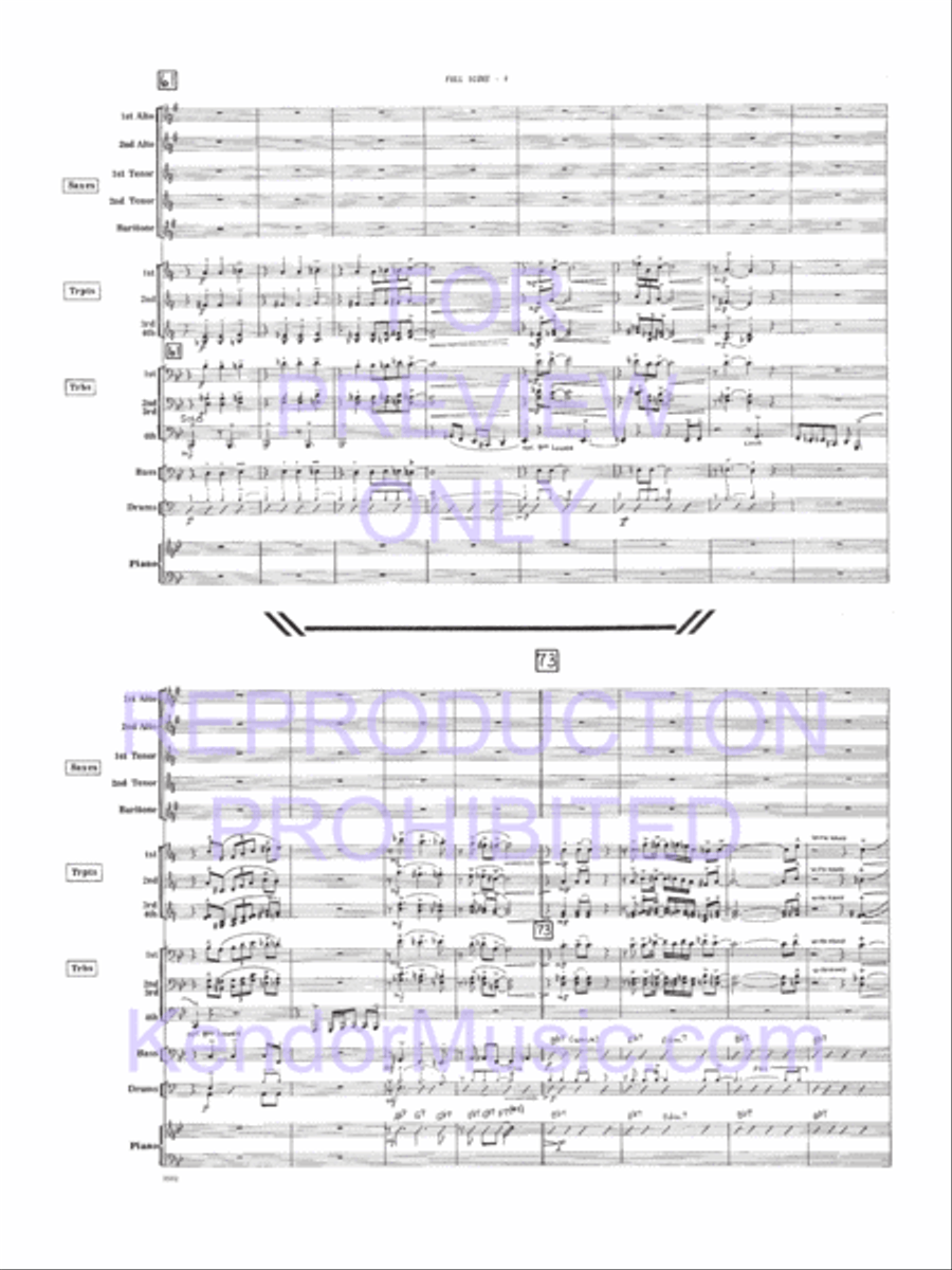 I Ain't Gonna Ask No More Jazz Ensemble scores gallery preview page 5