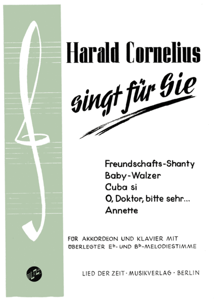 Harald Cornelius singt fur Sie