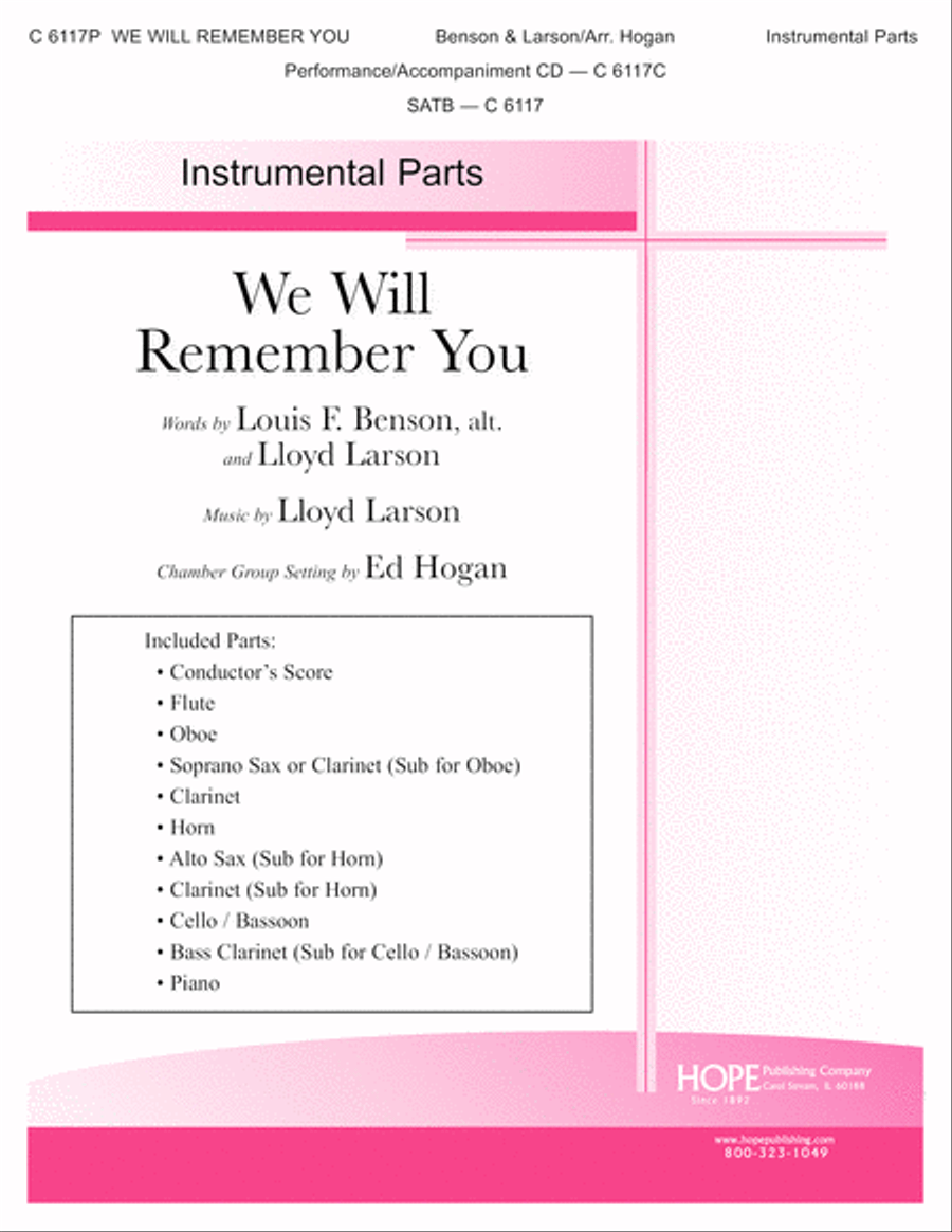 We Will Remember You Flute scores gallery preview page 1